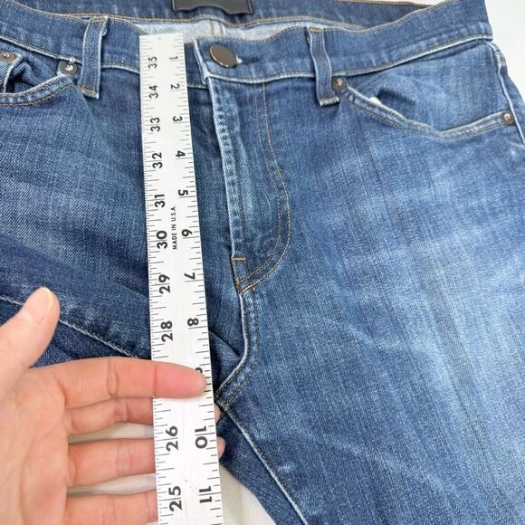 J Brand Jeans Mens 36x31 Blue Kane Dark Wash Denim Straight - Picture 3 of 11